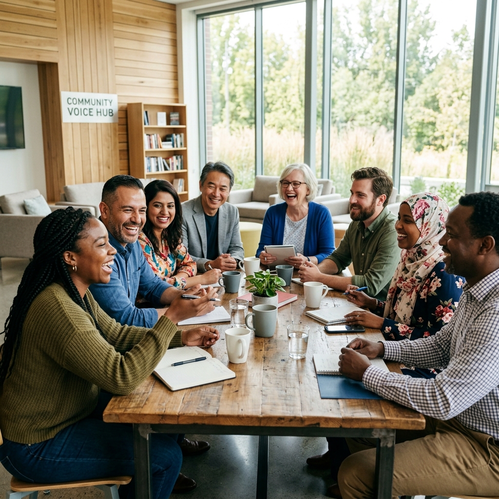Active family and community meal gathering outdoors